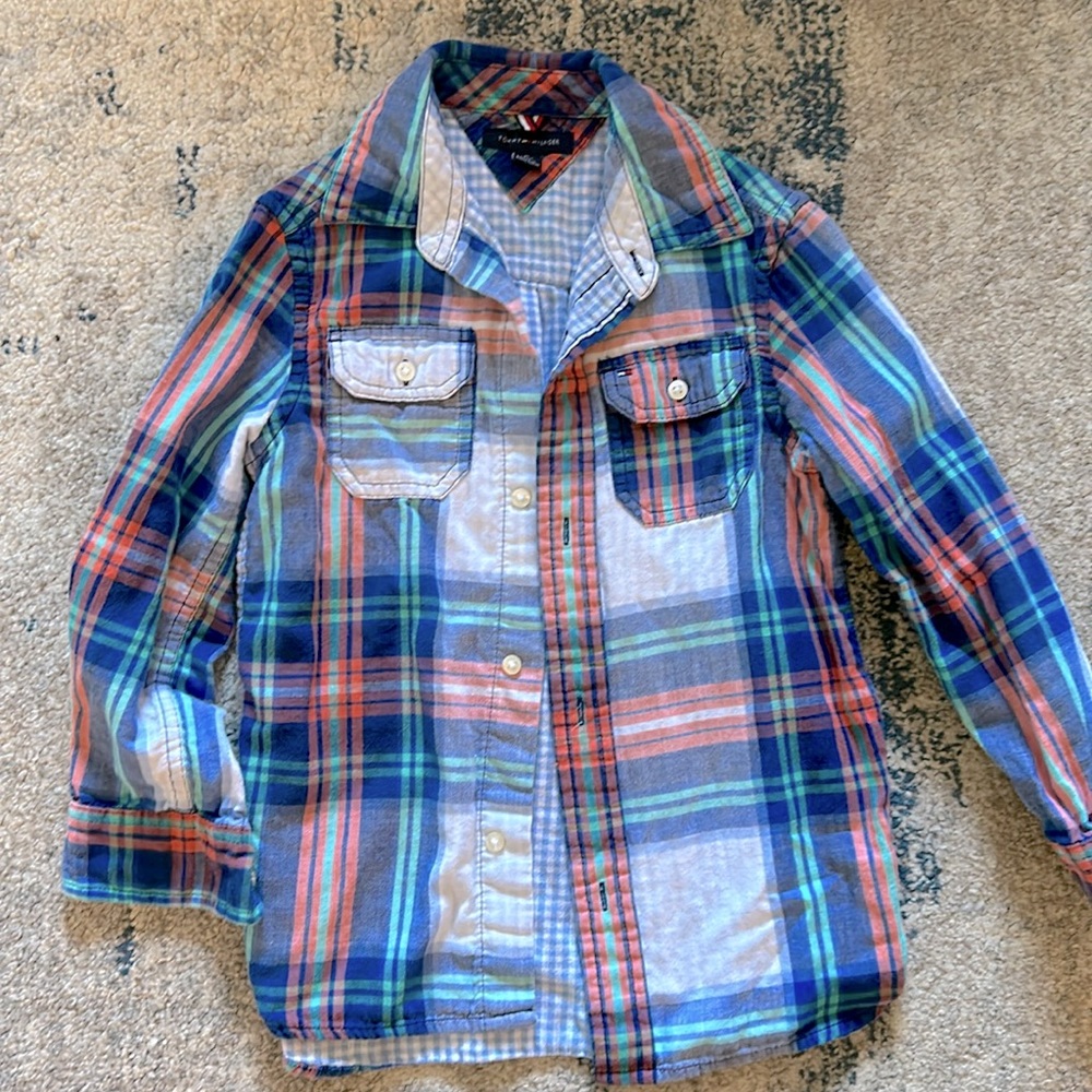 Boys Super Soft Plaid Shirt Tommy Hilfiger